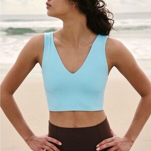 FP Movement Never Better Crop Cami Blue Sea